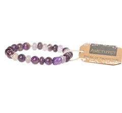 Stone stacking bracelet - amethyst