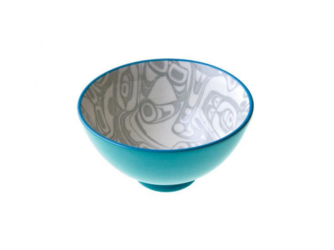 KR Orca Small Bowl Turquoise/Grey