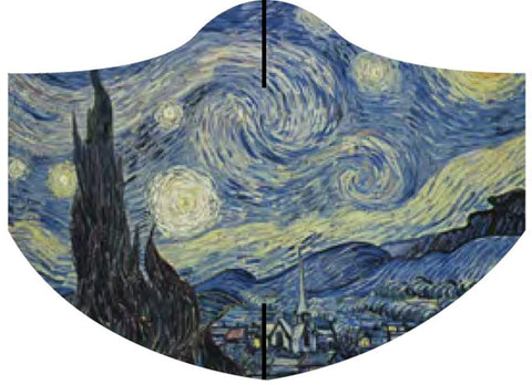 Loqi Museum Face Mask- Vincent Van Gogh Starry Night