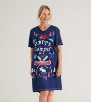 Women's Sleepshirt: Happy Camper