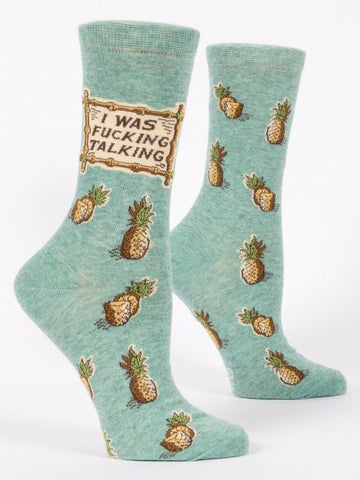 W-CREW SOCKS - I Was F#cking Talking