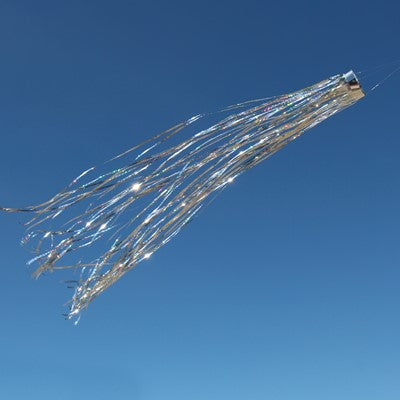 Silver Holographic Windsock